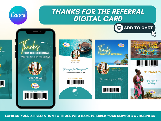 Thanks for the Referral Digital Cards