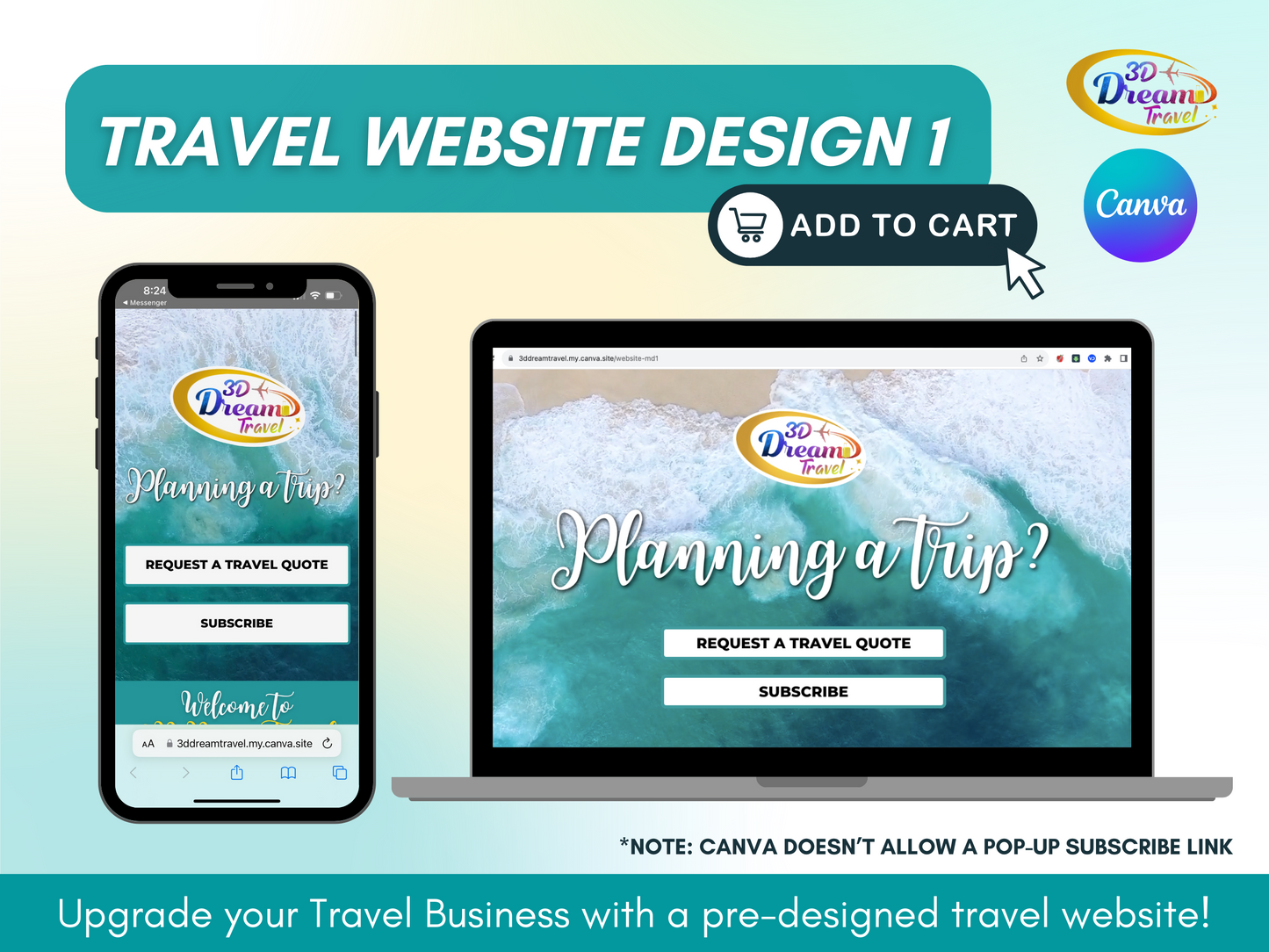 Travel Website Design 1