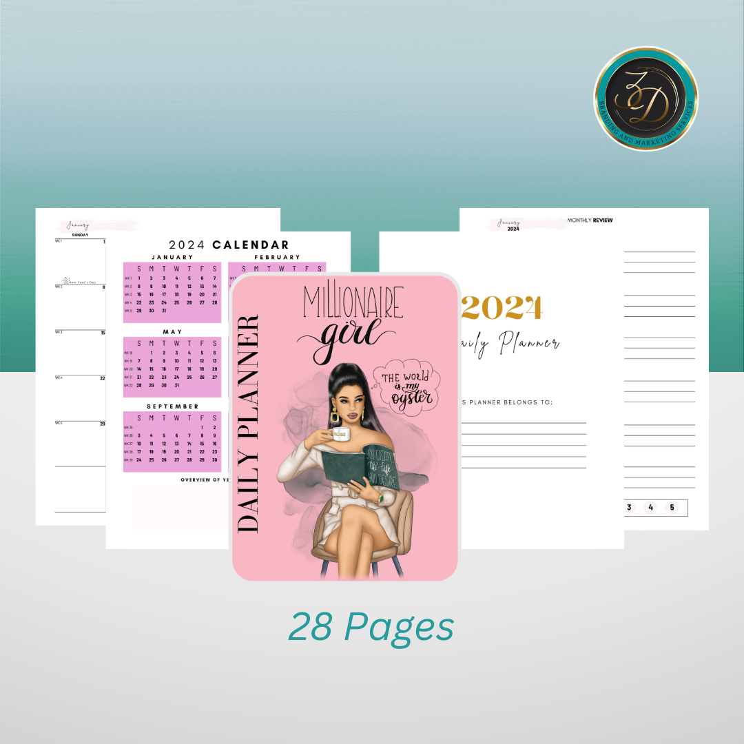 Millionaire Girl Printable & Digital- 28 Pages