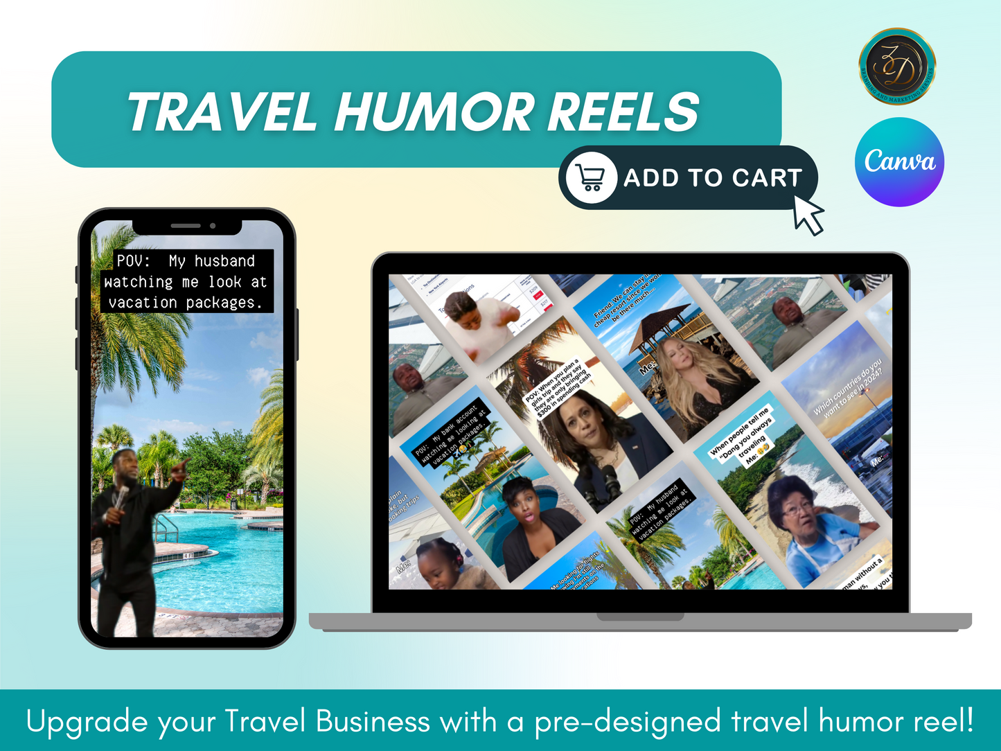 Done-For-You Travel Humor Reels-Bundle 1