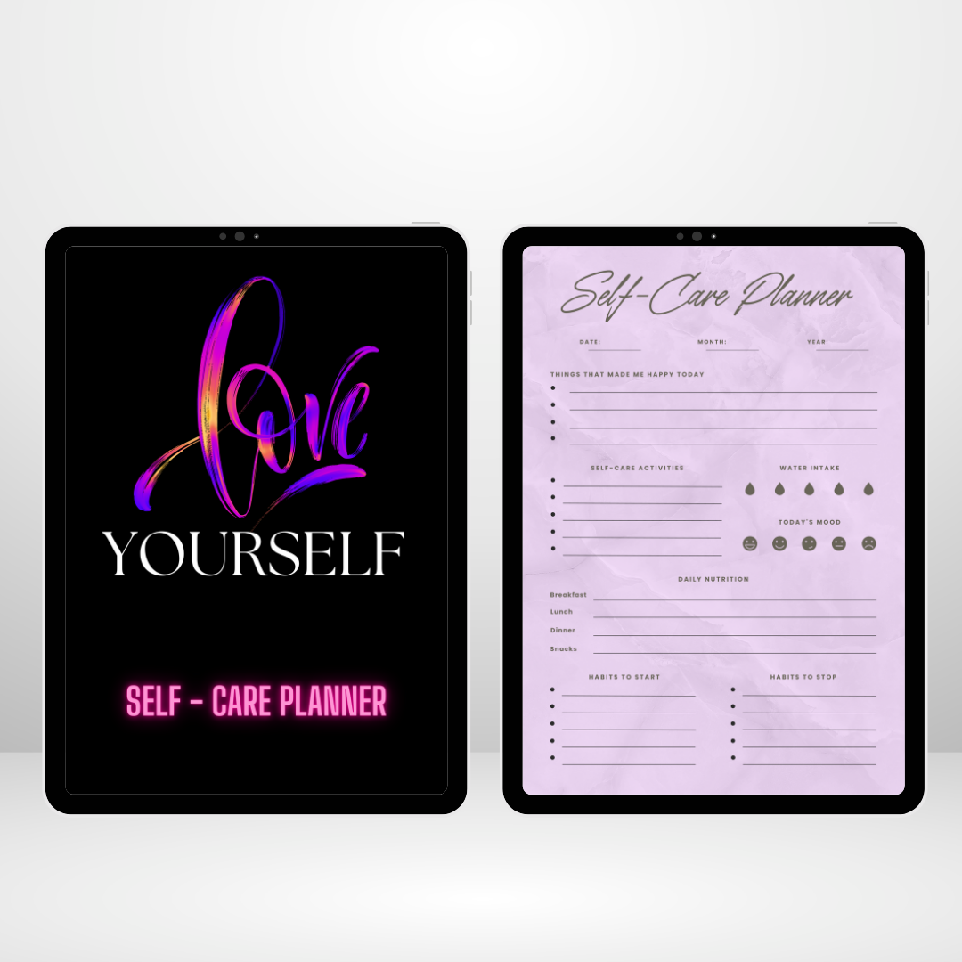 Self Care Personal Planner Printable & Digital - 51 Pages