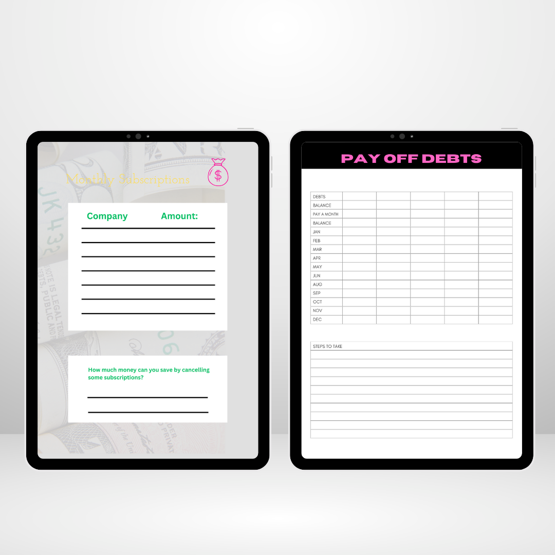 Pretty Paper Chaser Printable Planner & Digital Planner - 20 Pages