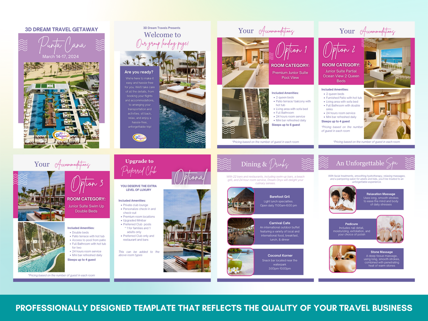 Travel Joy Group Booking Template - Design 2
