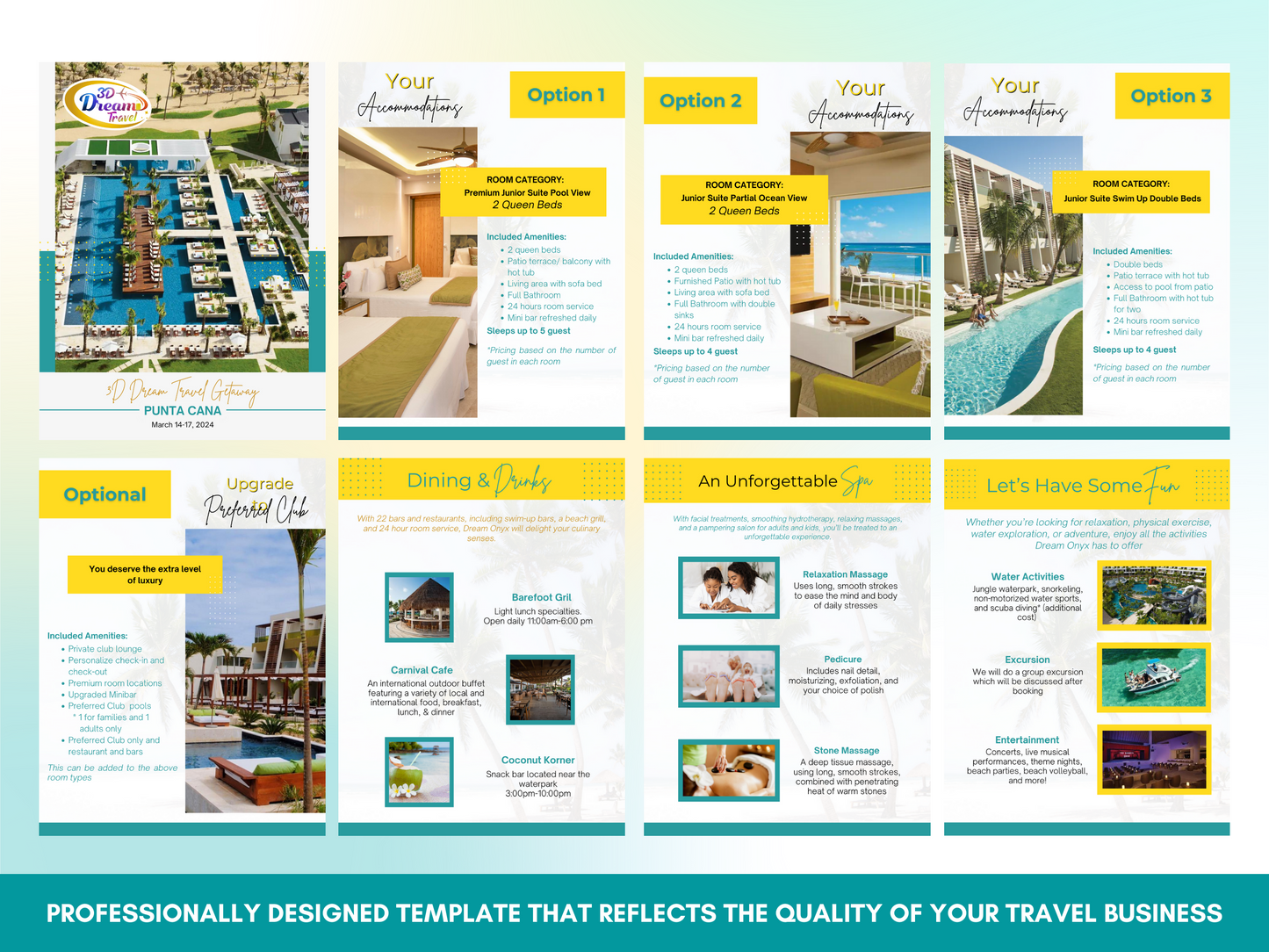 Travel Joy Group Booking Template - Design 1