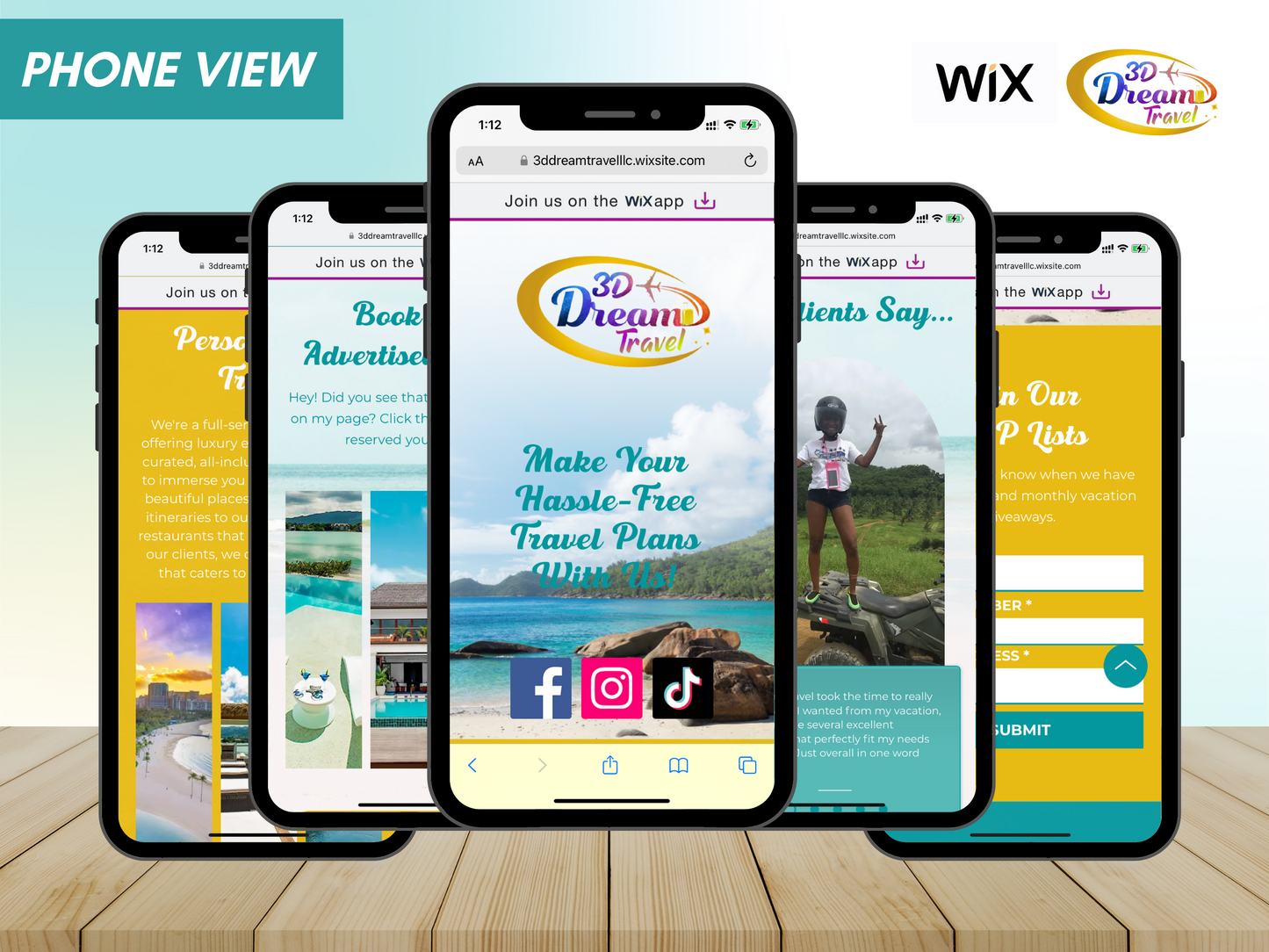 Wix Travel Website