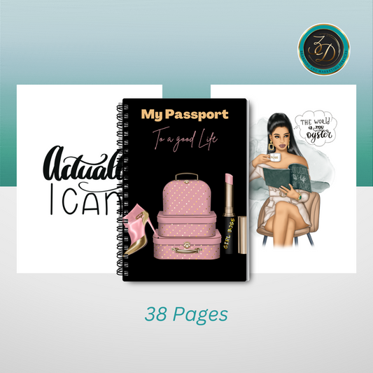 My Passport Journal Printable & Digital- 38 Pages