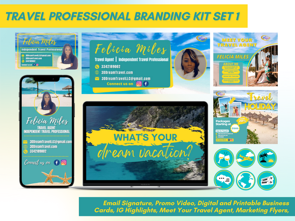 Travel Professional Branding Kit Set 1