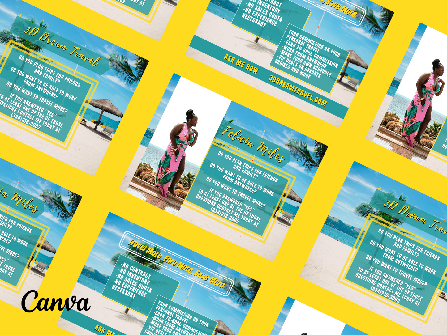 Become a Travel Agent Template Set 5