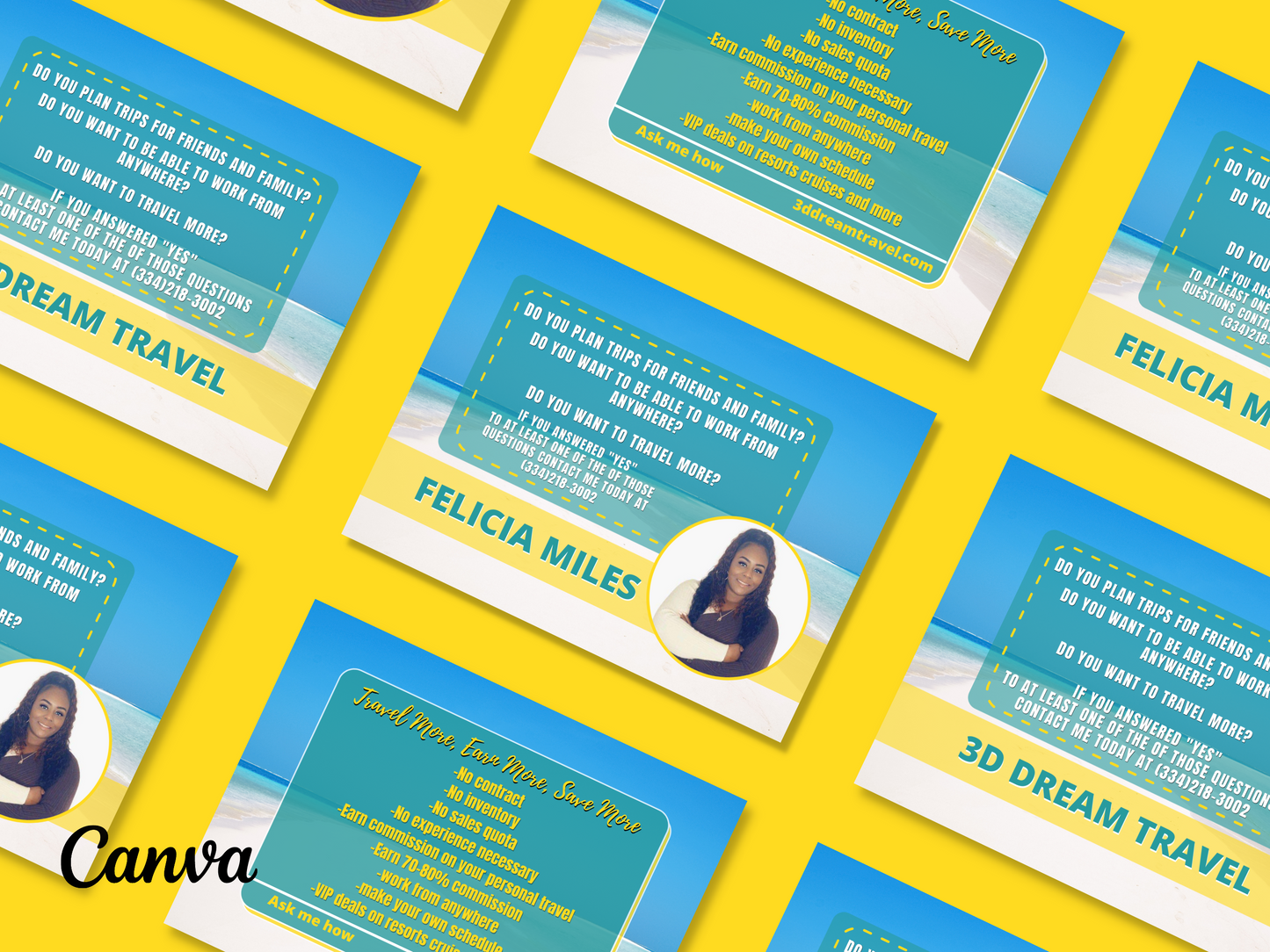 Become a Travel Agent Template Set 3