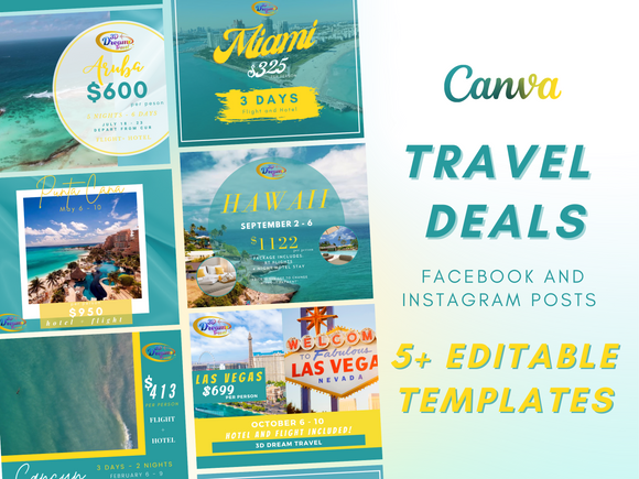 Travel Deals Set 2 Facebook And Instagram