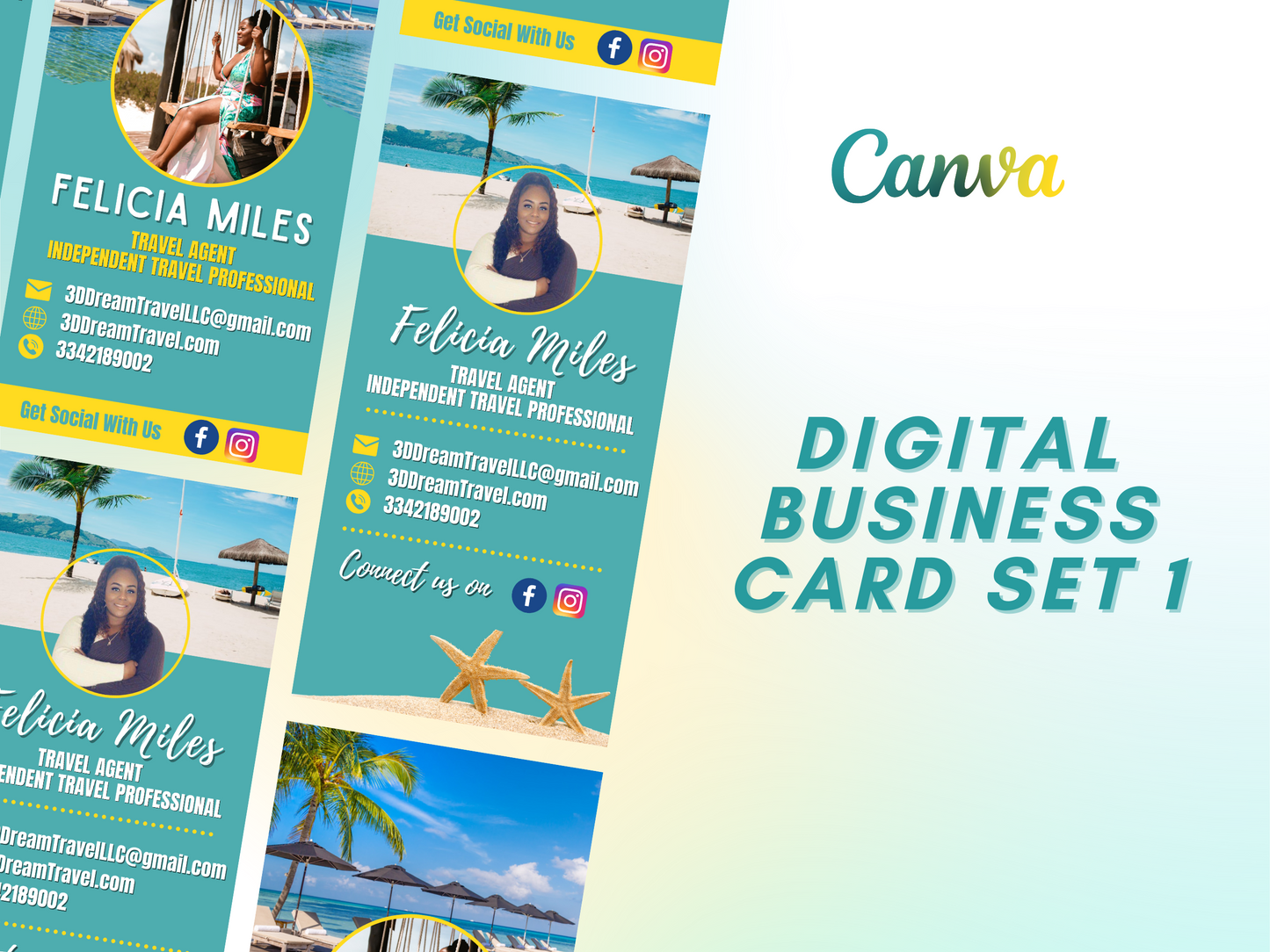 Digital Business Cards Set 1