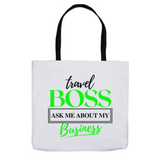 Travel Boss Tote Bags - Green