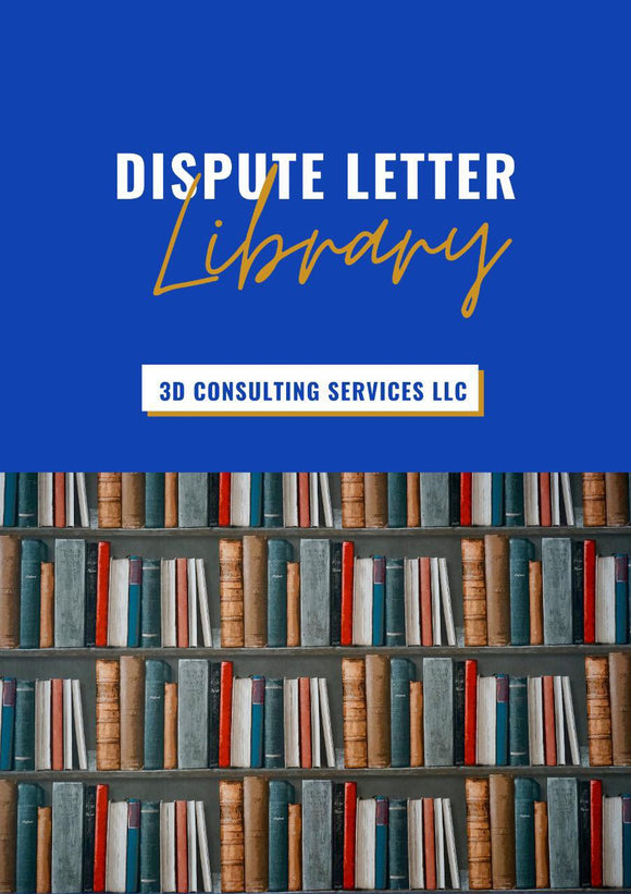 Dispute Letter Library
