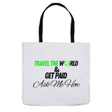 Travel The World Tote Bags - Green
