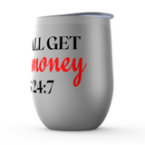 Get Her Own Money Stemless Wine Tumblers - Red